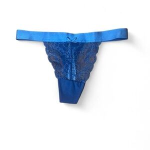 5/$25 
Adore Me Panty Sz XS 1063 Blue Lace Thong Feminine Lace Fairy Cottagecore